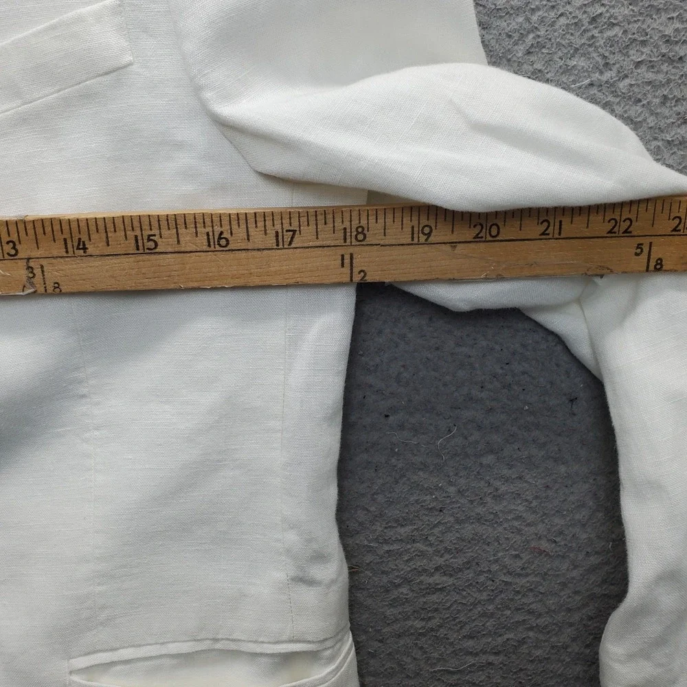 Lauren Ralph Lauren 2 Piece Suit Boys 14R White Linen Single Breasted Classic